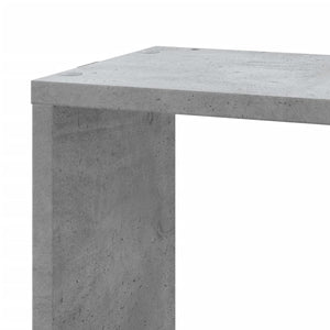 Betongraues Wand-Eckregal 45x45x147 cm
