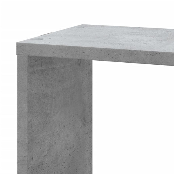 Betongraues Wand-Eckregal 45x45x147 cm