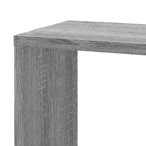 Eck-Wandregal Grau Sonoma 45x45x147 cm