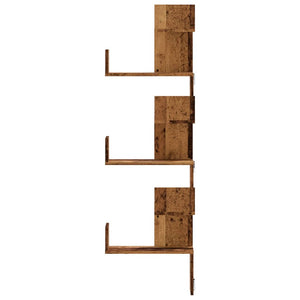 Wand-Eckregal Altholz-Optik 147 cm