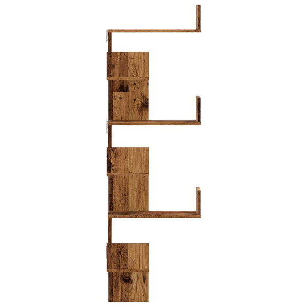 Wand-Eckregal Altholz-Optik 147 cm