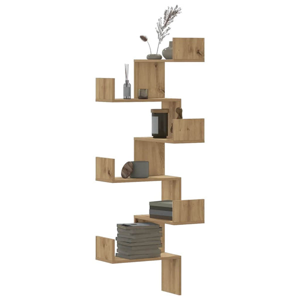 Eck-Wandregal Artisan Eiche 45x147 cm