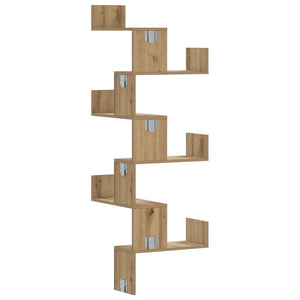 Eck-Wandregal Artisan Eiche 45x147 cm