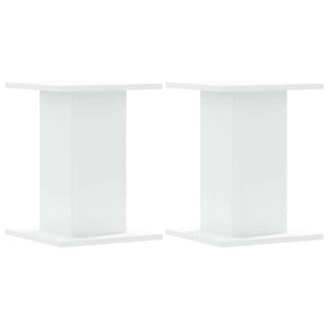 Lautsprecherständer Weiß, 2er Set