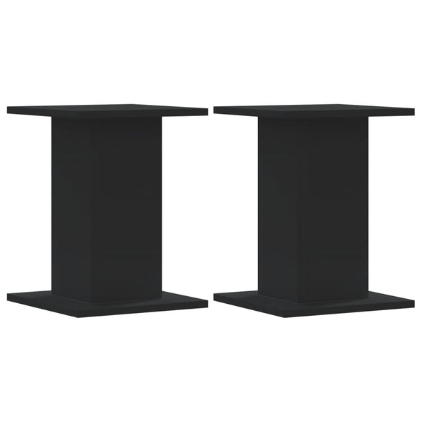 Lautsprecherständer Schwarz Holz 30x30x40cm, 2er-Set