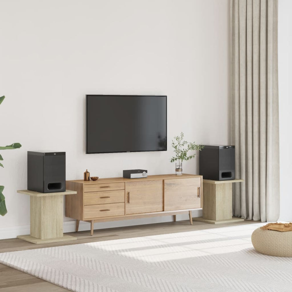 Lautsprecherständer Sonoma Eiche, 2er Set