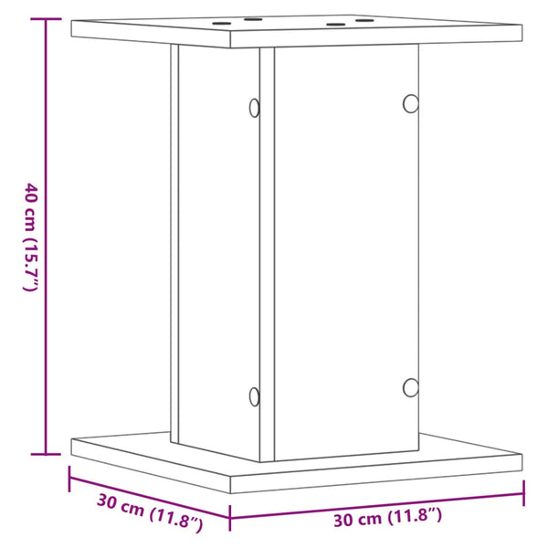 Lautsprecherständer Betongrau, 2er-Set