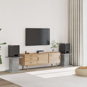 Lautsprecherständer Betongrau, 2er-Set
