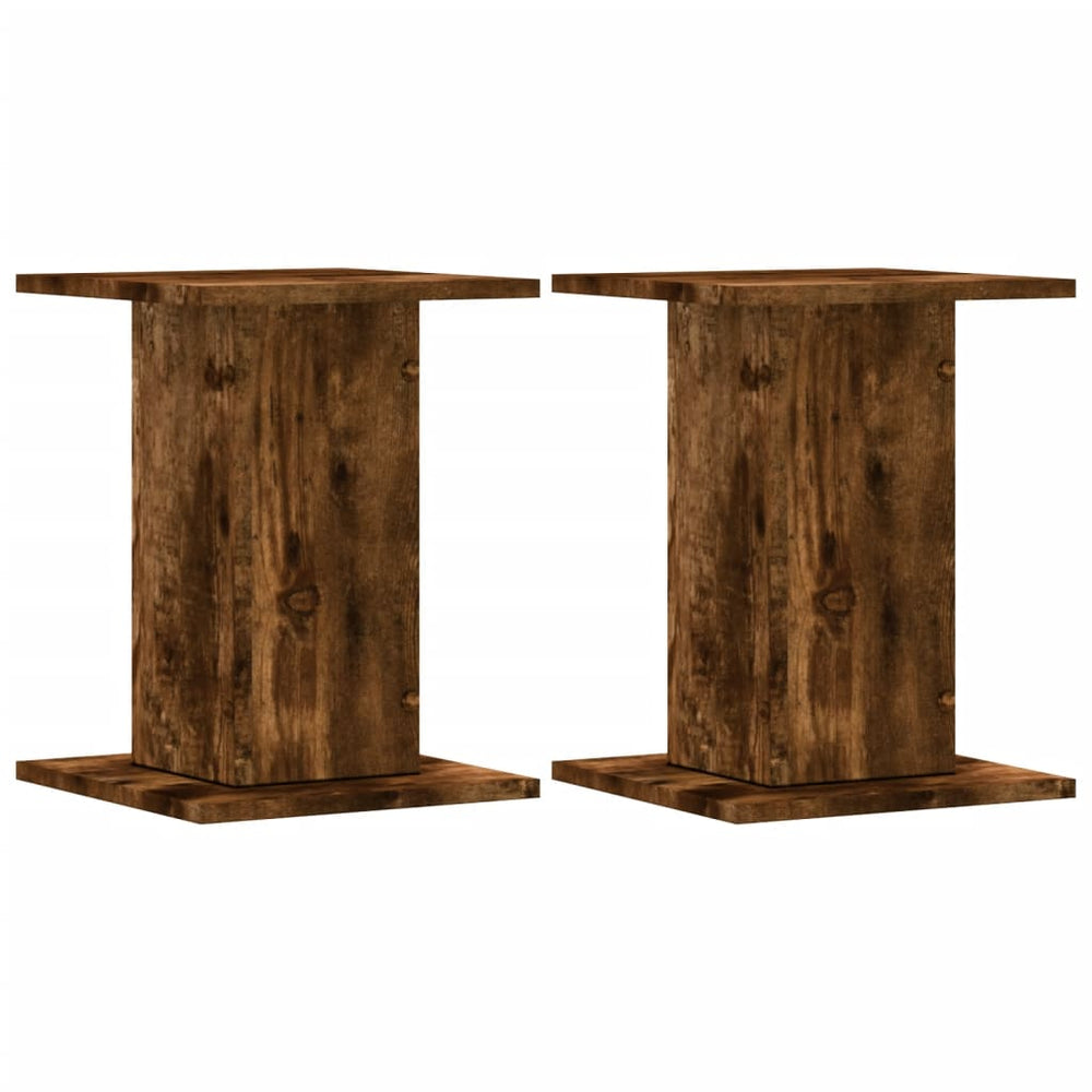 Lautsprecherständer 2er Set Räuchereiche 40cm