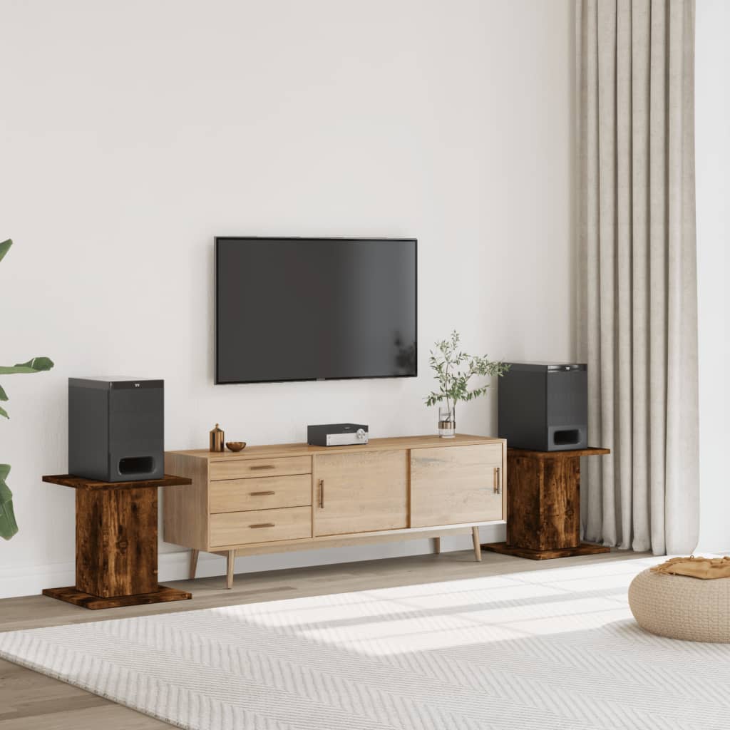 Lautsprecherständer 2er Set Räuchereiche 40cm