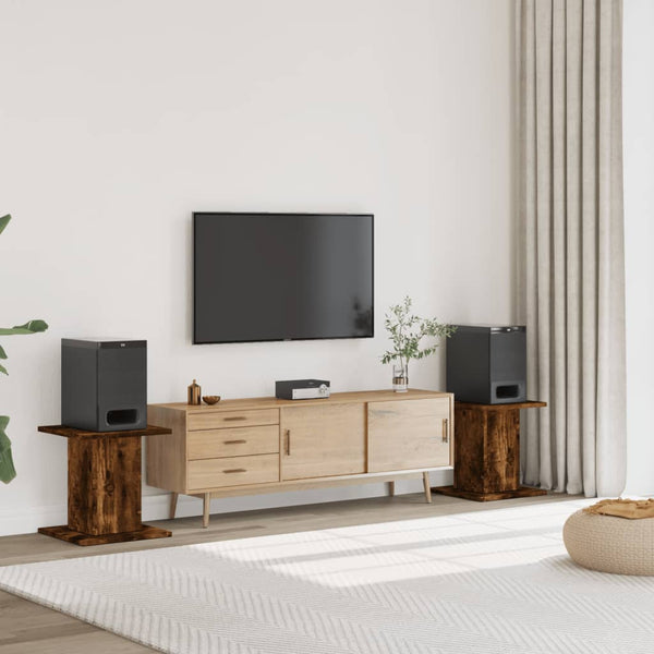 Lautsprecherständer 2er Set Räuchereiche 40cm