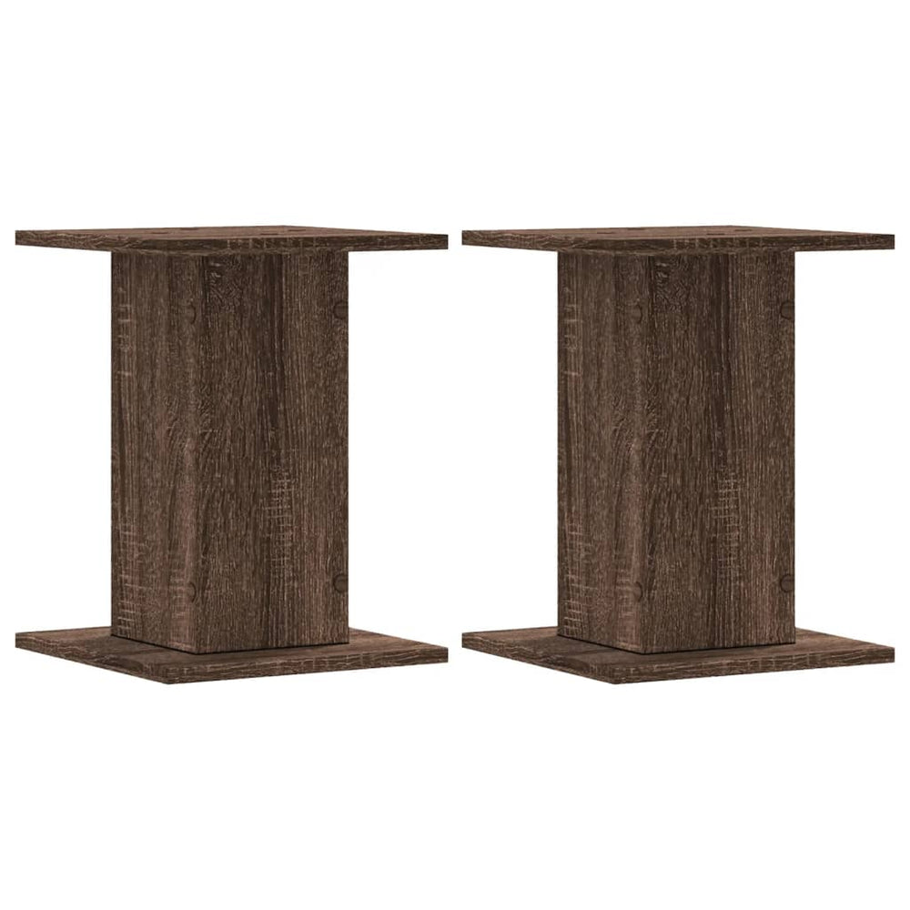 Lautsprecherständer Braun Eichenoptik (2er Set)