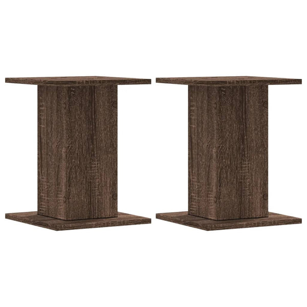 Lautsprecherständer Braun Eichenoptik (2er Set)