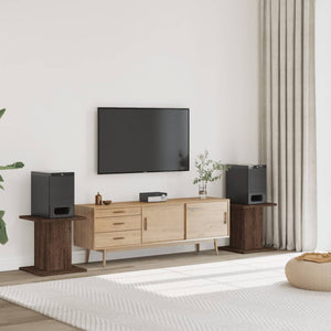 Lautsprecherständer Braun Eichenoptik (2er Set)