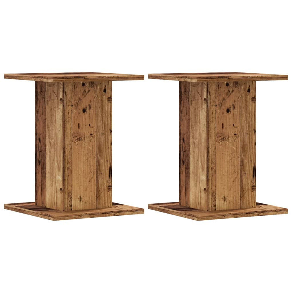 Lautsprecherständer 2er Set Altholz 30x30x40cm