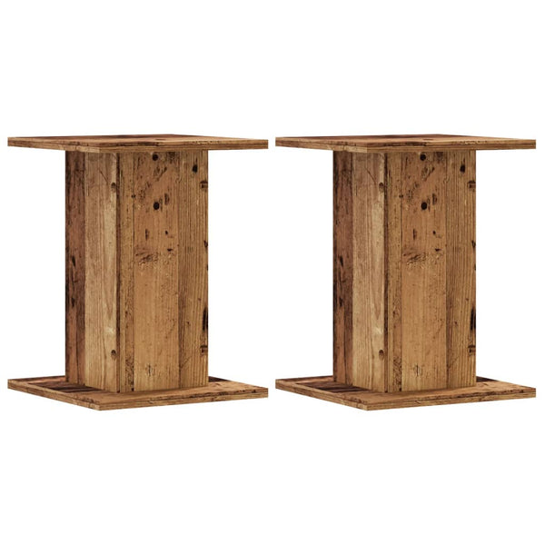 Lautsprecherständer 2er Set Altholz 30x30x40cm