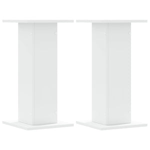 Lautsprecherständer Weiß, 2er Set