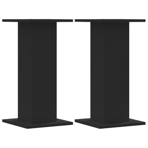 Lautsprecherständer Schwarz Holz 30x30x60cm, 2er Set