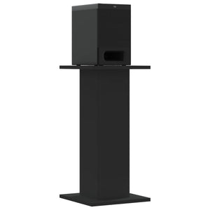 Lautsprecherständer Schwarz Holz 30x30x60cm, 2er Set