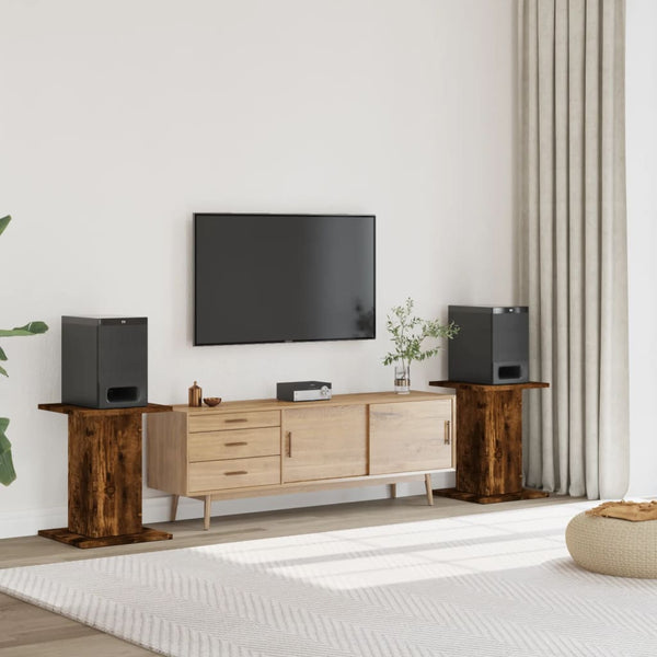 Lautsprecherständer 2er Set Räuchereiche 60cm