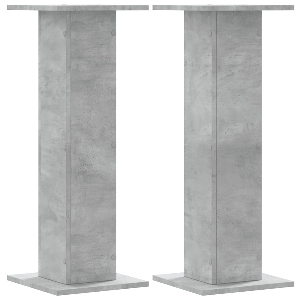 Lautsprecherständer Betongrau, 2er Set