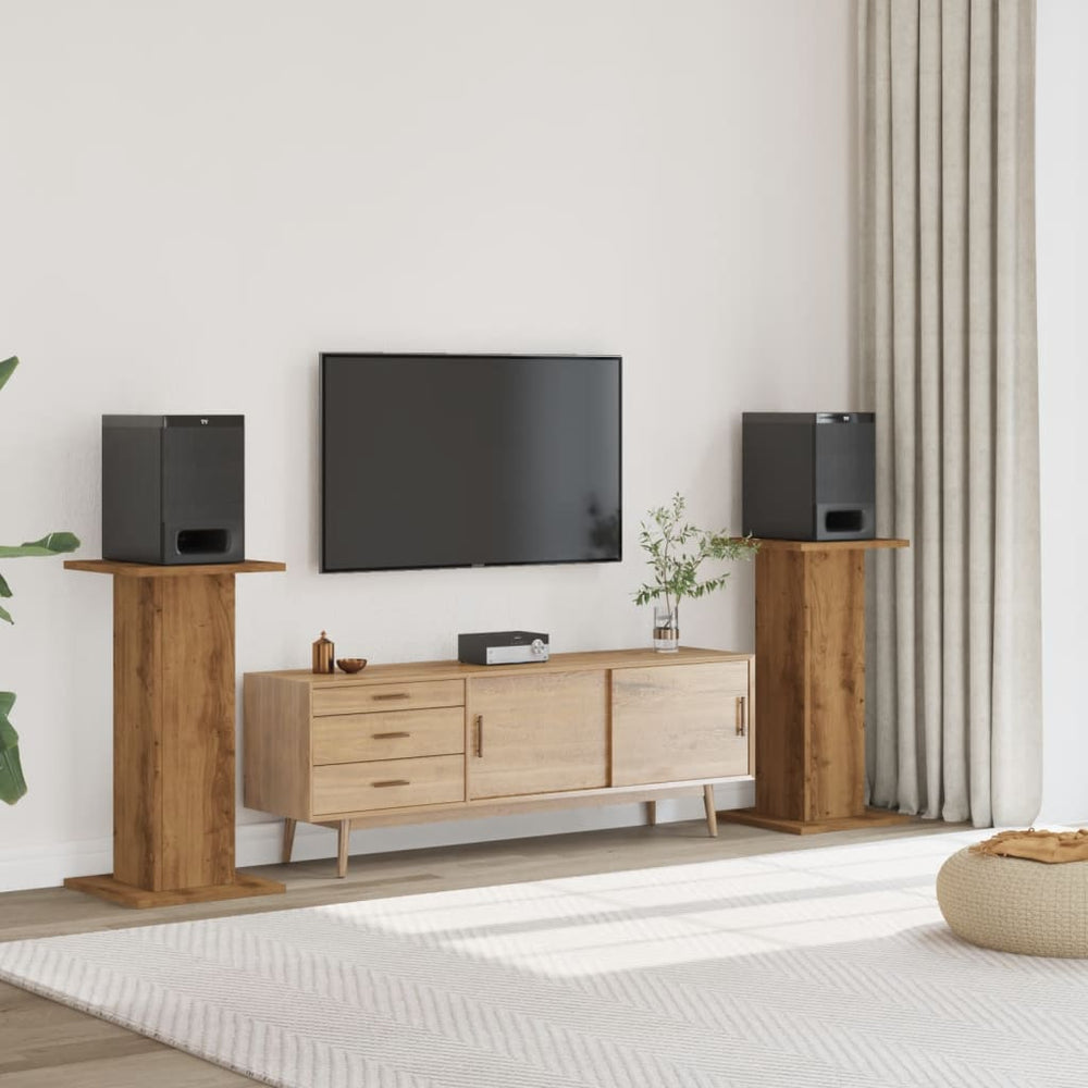 Lautsprecherständer 2er Set Eiche 80cm