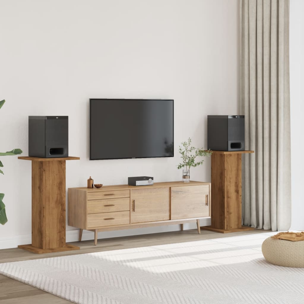 Lautsprecherständer 2er Set Eiche 80cm