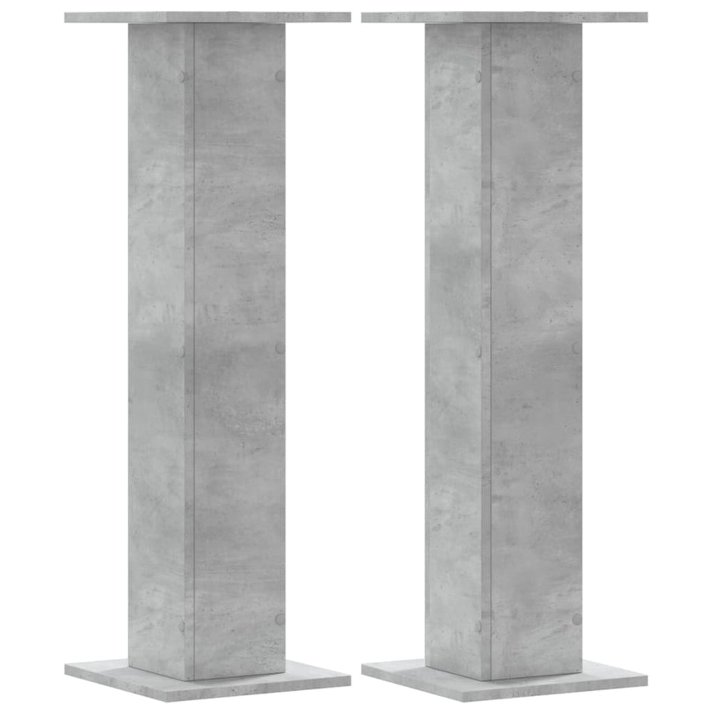 Lautsprecherständer Betongrau, 2er-Set