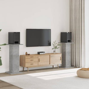 Lautsprecherständer Betongrau, 2er-Set