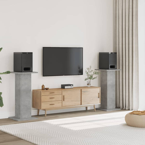 Lautsprecherständer Betongrau, 2er-Set