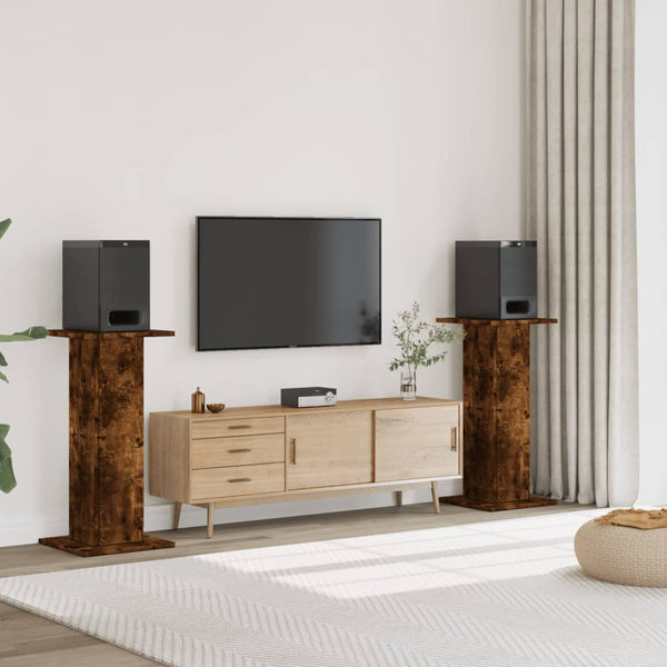 Lautsprecherständer 2er Set Räuchereiche 95cm