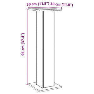 Lautsprecherständer 2er Set Eiche 95cm