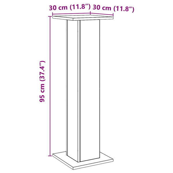 Lautsprecherständer 2er Set Eiche 95cm
