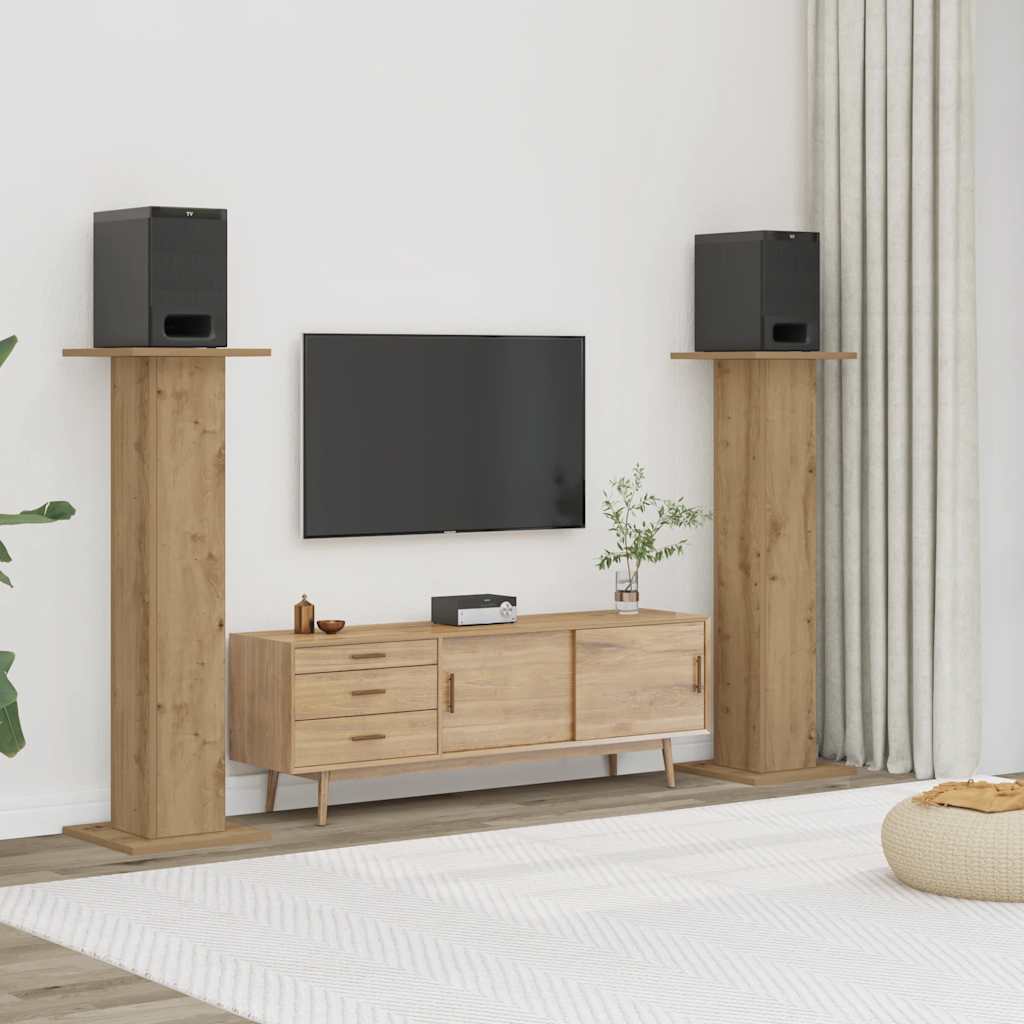 Lautsprecherständer 2er Set Eiche 95cm