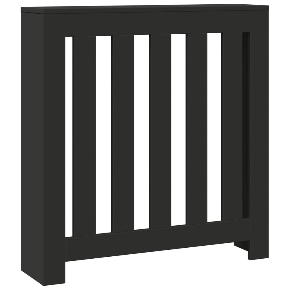 Schwarze Heizkörperverkleidung 78x20x82 cm
