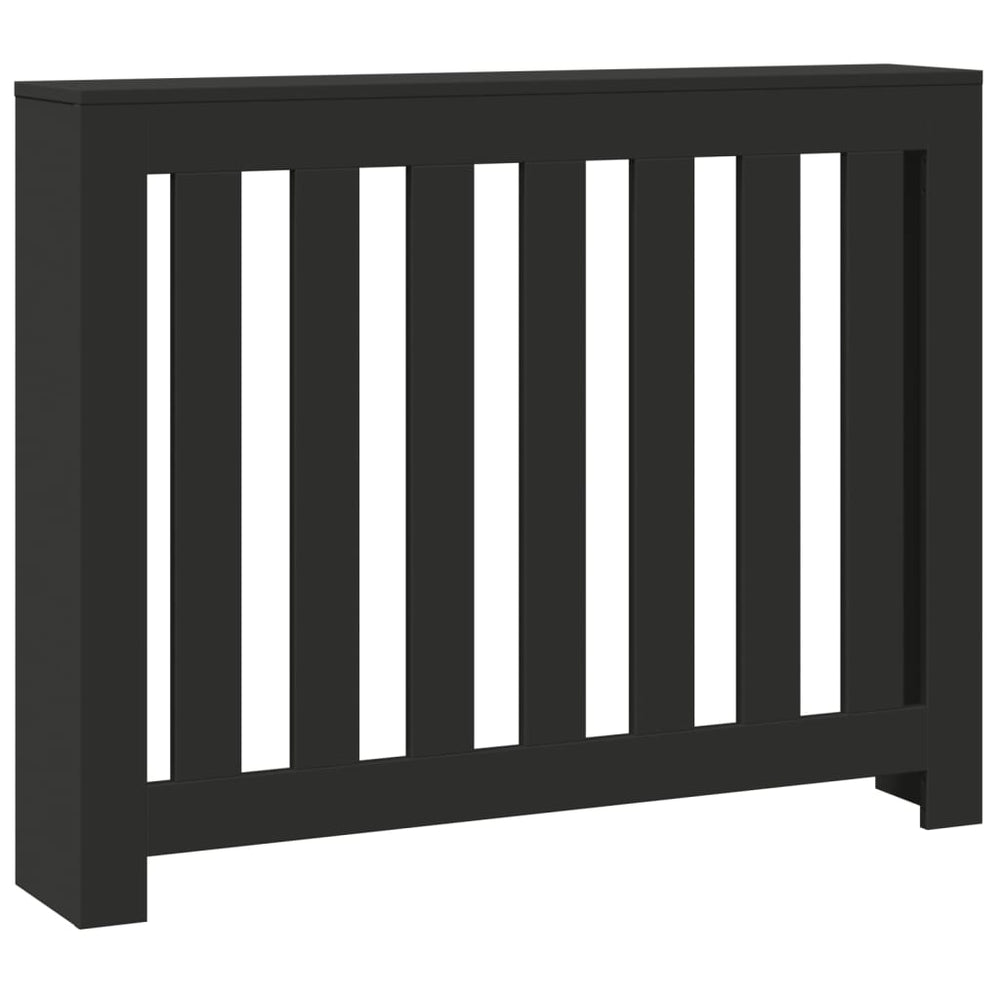 Schwarze Heizkörperverkleidung 104 cm