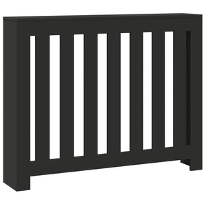 Schwarze Heizkörperverkleidung 104 cm