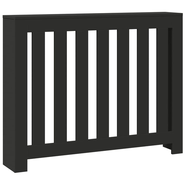 Schwarze Heizkörperverkleidung 104 cm