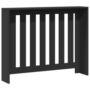 Schwarze Heizkörperverkleidung 104 cm
