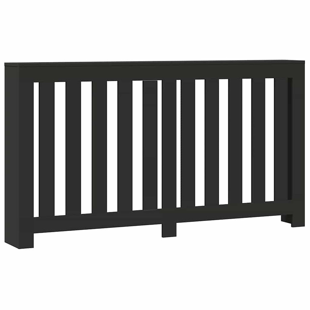 Schwarze Heizkörperverkleidung 149cm