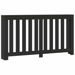 Schwarze Heizkörperverkleidung 149cm