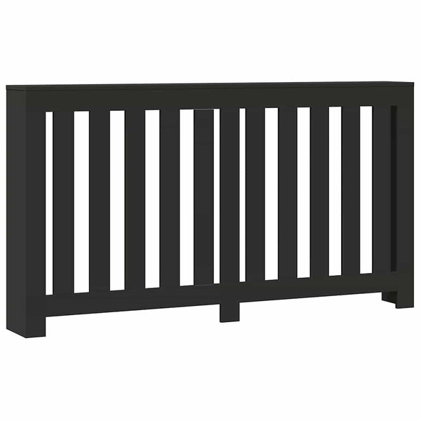 Schwarze Heizkörperverkleidung 149cm