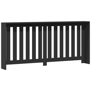 Schwarze Heizkörperverkleidung 175 cm