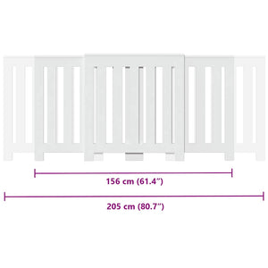 Heizkörperverkleidung Weiß 205cm