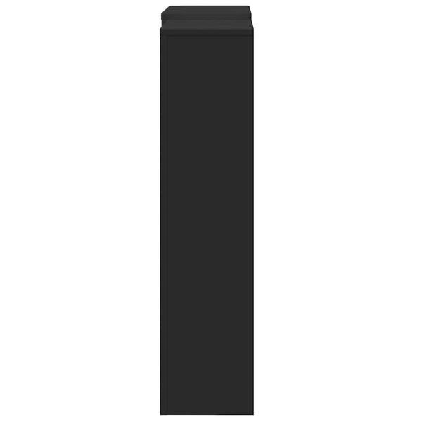 Schwarze Heizkörperverkleidung 205 cm
