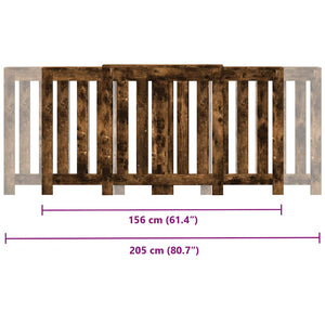 Heizkörperverkleidung Räuchereiche 205 cm
