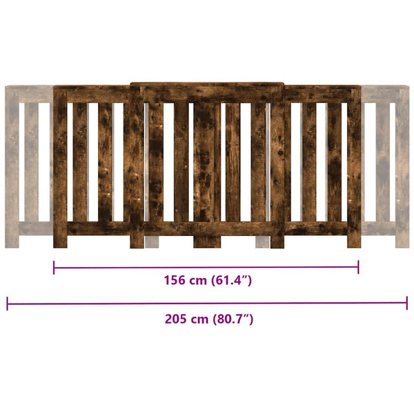 Heizkörperverkleidung Räuchereiche 205 cm