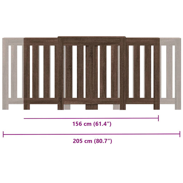 Heizkörperverkleidung Eiche 205 cm