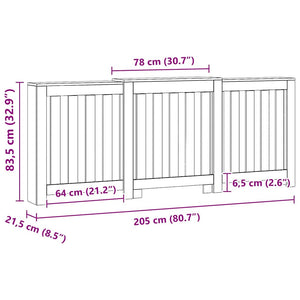Heizkörperverkleidung Artisan Eiche 205 cm