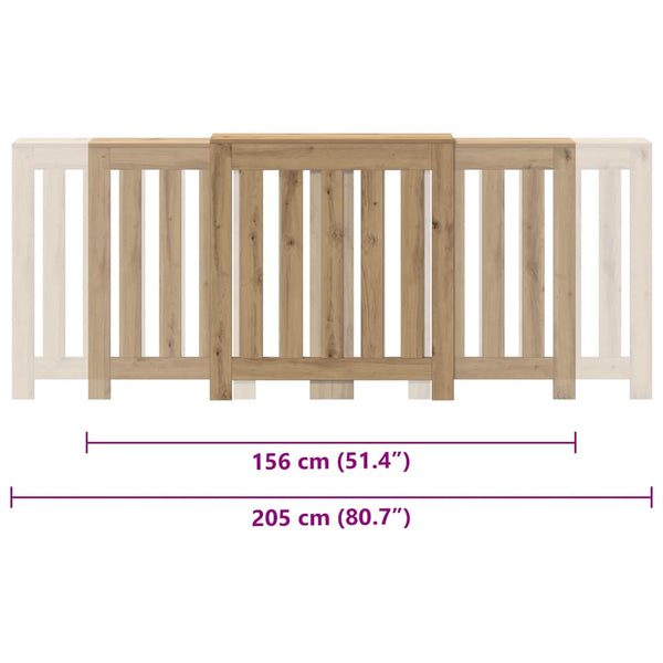 Heizkörperverkleidung Artisan Eiche 205 cm